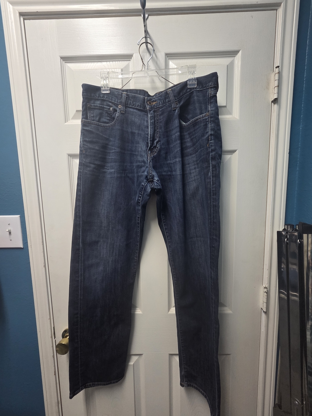 Lucky Brand Men's Straight Dark Indigo Jeans W34 L32